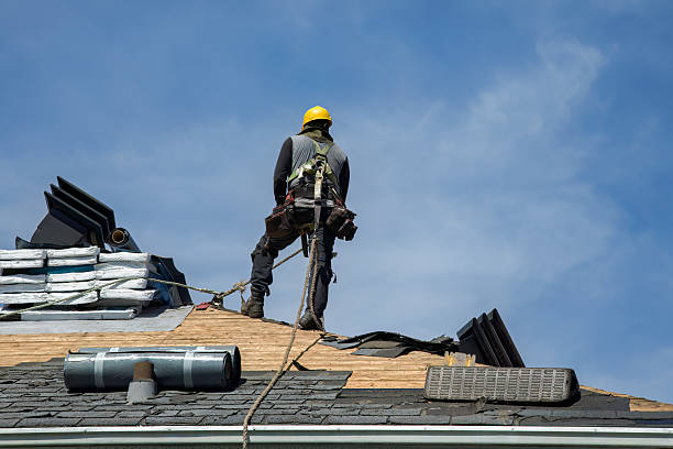 Professional Roof Replacement technician working in Loma Mar, CA